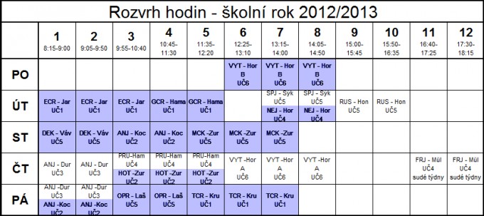 timetable